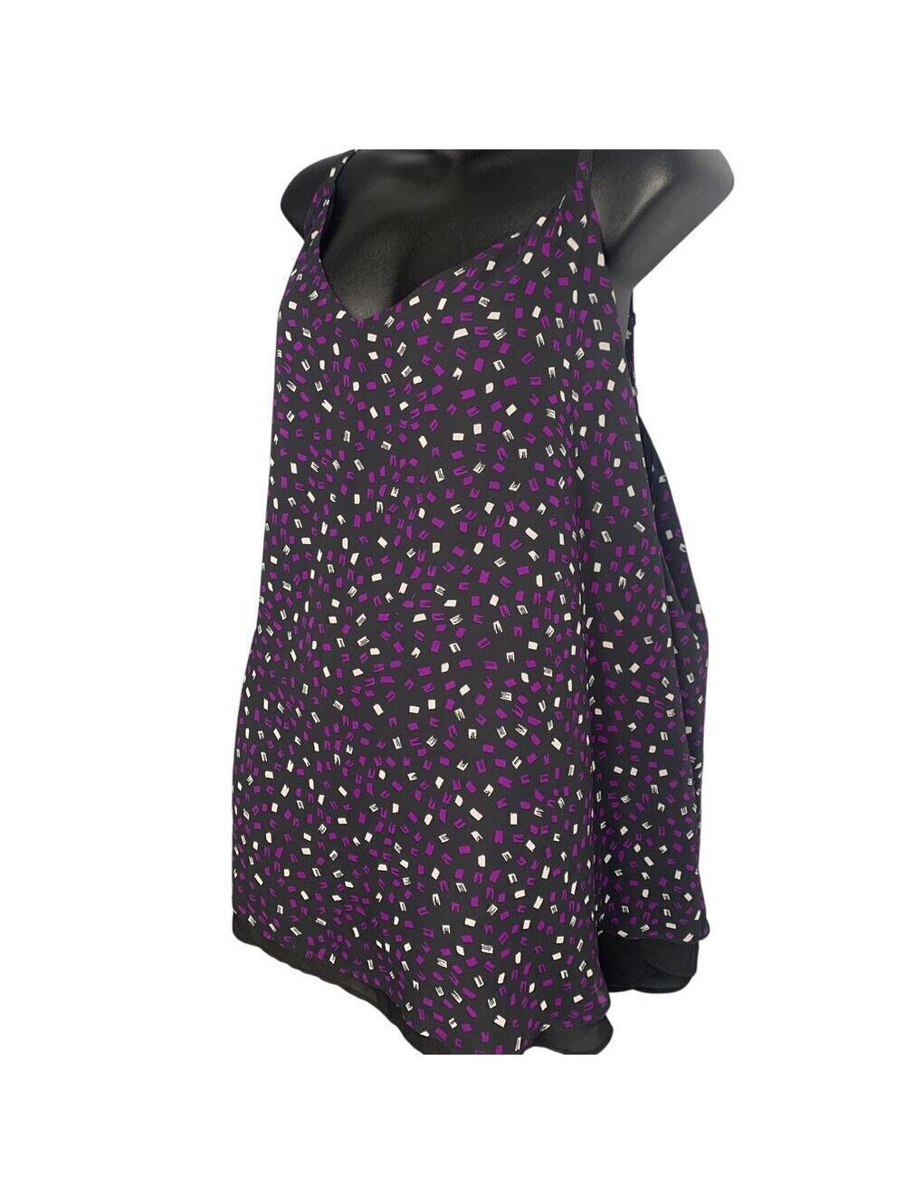 Torrid Camisole Tank V-Neck Lined Women 4x Purple, Black, White Spaghetti Strap